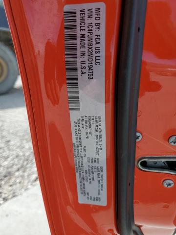 1C4PJMBX2MD194753 - 2021 JEEP CHEROKEE TRAILHAWK Narıncı foto 12