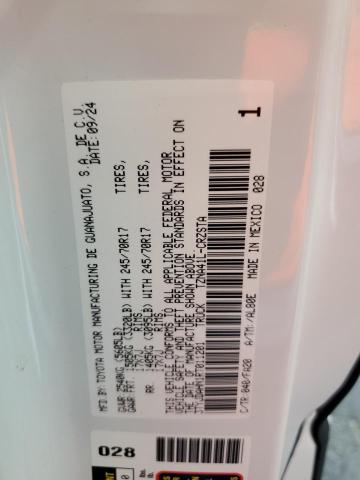 3TYJDAHN1RT011201 - 2024 TOYOTA TACOMA XTRACAB WHITE photo 13