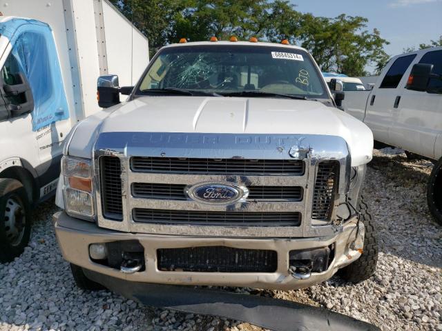 1FTXW43R78ED59892 - 2008 FORD F450 SUPER DUTY WHITE photo 5