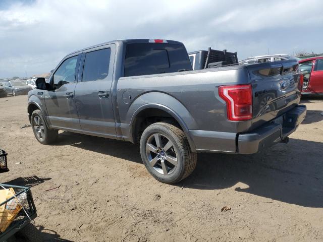 1FTEW1EF0GKD91057 - 2016 FORD F150 SUPERCREW GRAY photo 2