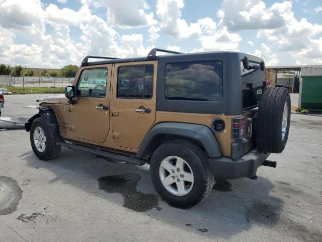 1C4BJWDG2FL665912 - 2015 JEEP WRANGLER U SPORT GOLD photo 2