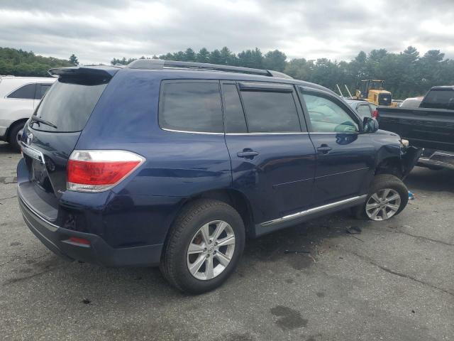 5TDBK3EH8BS043164 - 2011 TOYOTA HIGHLANDER BASE Blau Foto 3