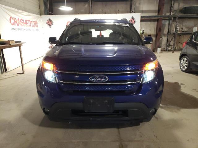 1FM5K8F89FGB98407 - 2015 FORD EXPLORER LIMITED BLUE photo 5