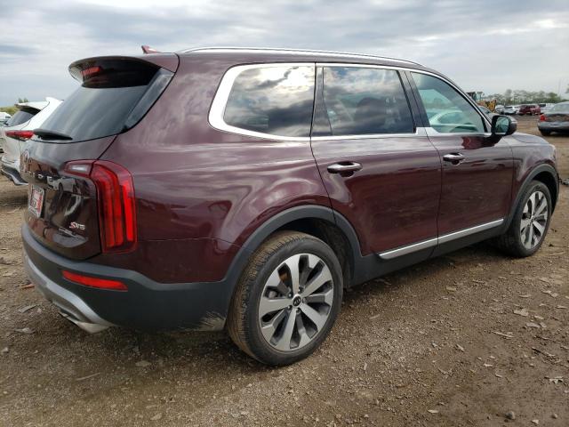 5XYP6DHCXMG178758 - 2021 KIA TELLURIDE S BURGUNDY photo 3