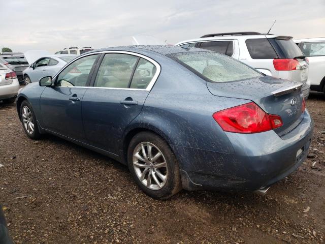 JNKBV61FX8M264393 - 2008 INFINITI G35 BLUE photo 2