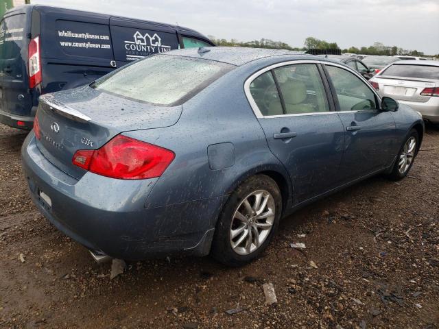 JNKBV61FX8M264393 - 2008 INFINITI G35 BLUE photo 3