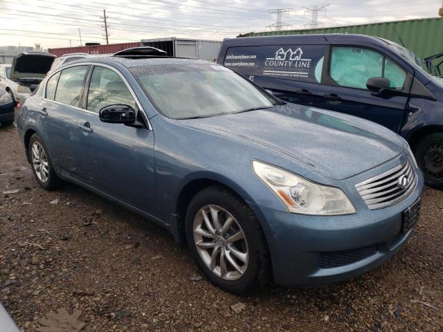 JNKBV61FX8M264393 - 2008 INFINITI G35 BLUE photo 4