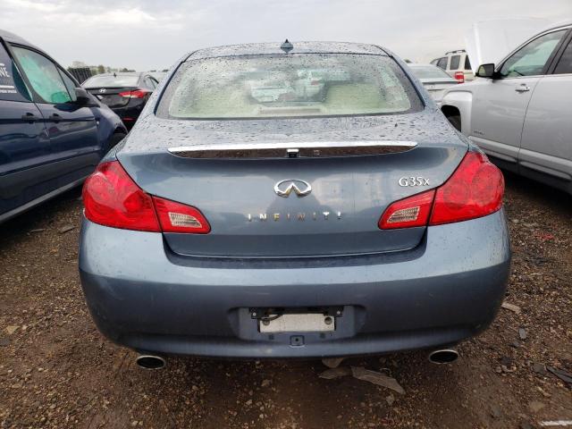 JNKBV61FX8M264393 - 2008 INFINITI G35 BLUE photo 6