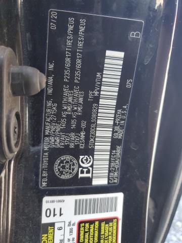 5TDKZ3DC6LS080829 - 2020 TOYOTA SIENNA LE 黑色 照片 14