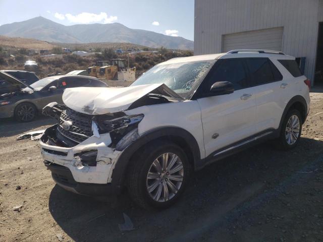 1FM5K8LC8NGA32340 - 2022 FORD EXPLORER KING RANCH WHITE photo 1