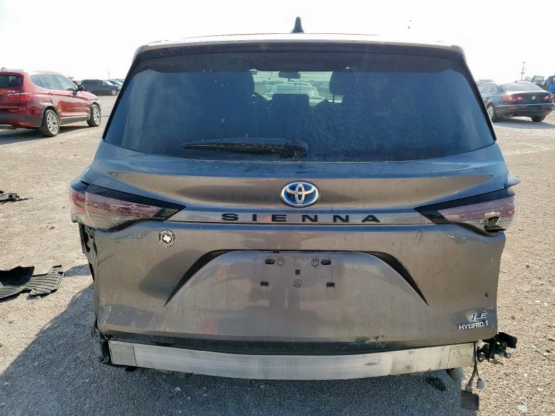 5TDKRKEC5PS154482 - 2023 TOYOTA SIENNA LE 灰色 照片 6