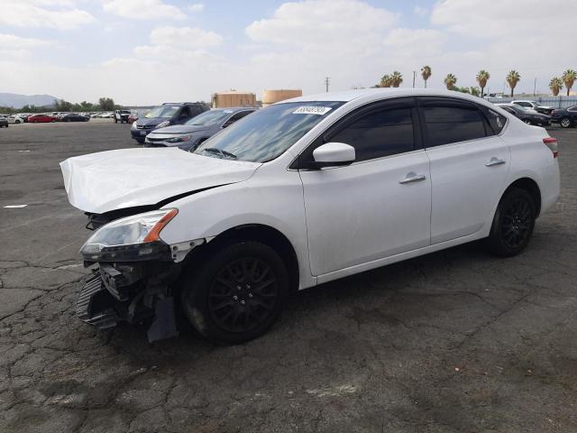 3N1AB7AP5FY322363 - 2015 NISSAN SENTRA S WHITE photo 1