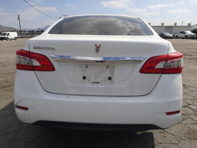 3N1AB7AP5FY322363 - 2015 NISSAN SENTRA S WHITE photo 6