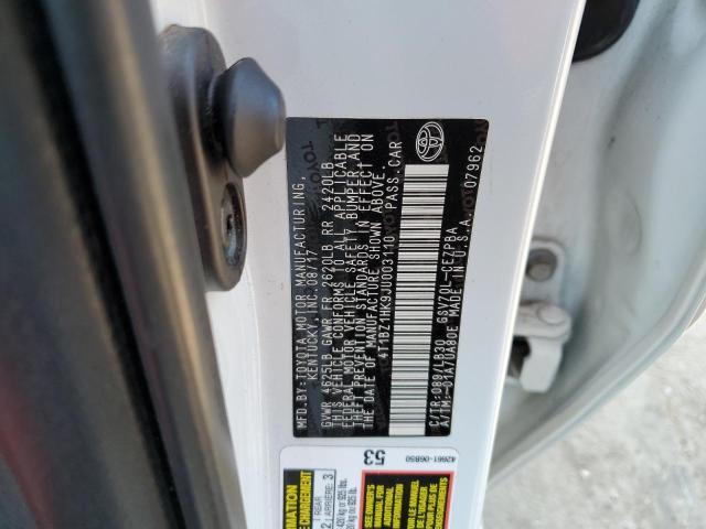 4T1BZ1HK9JU003110 - 2018 TOYOTA CAMRY XSE 白色 照片 12