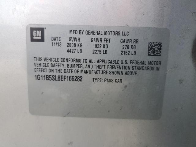 1G11B5SL8EF166282 - 2014 CHEVROLET MALIBU LS SILVER photo 12