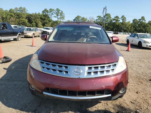 JN8AZ08T87W505935 - 2007 NISSAN MURANO SL MAROON photo 5