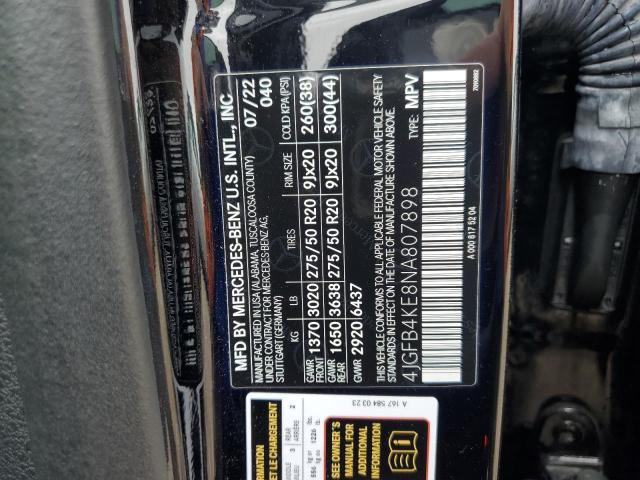 4JGFB4KE8NA807898 - 2022 MERCEDES-BENZ GLE 350 4MATIC BLACK photo 13