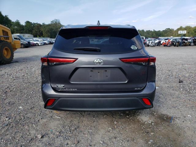 5TDHZRAH7MS533063 - 2021 TOYOTA HIGHLANDER XLE GRAY photo 6
