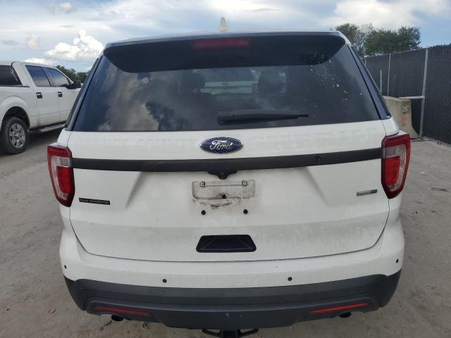 1FM5K8AR6GGC50450 - 2016 FORD EXPLORER POLICE INTERCEPTOR Blanco foto 6