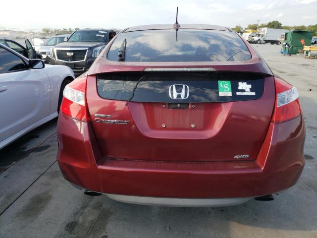 5J6TF2H55AL015627 - 2010 HONDA ACCORD CRO EXL RED photo 6