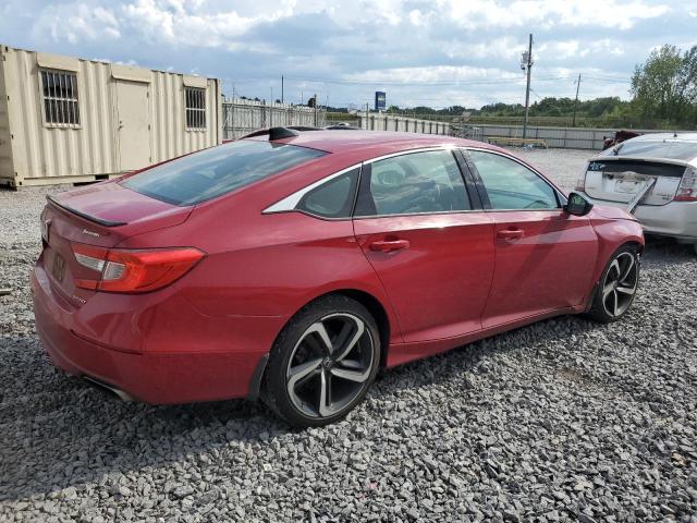 1HGCV1F35MA081990 - 2021 HONDA ACCORD SPORT RED photo 3