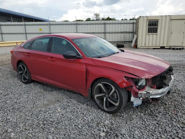 1HGCV1F35MA081990 - 2021 HONDA ACCORD SPORT RED photo 4