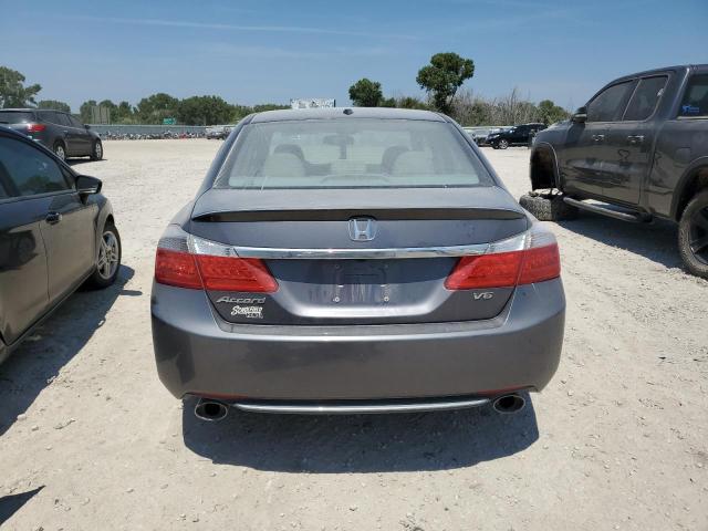 1HGCR3F81DA024424 - 2013 HONDA ACCORD EXL GRAY photo 6