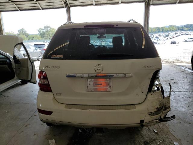 4JGBB8GB0AA574016 - 2010 MERCEDES-BENZ ML 350 4MATIC WHITE photo 6