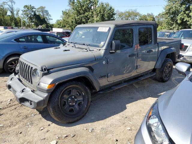 1C6JJTAG7ML500697 - 2021 JEEP GLADIATOR SPORT GRAY photo 1