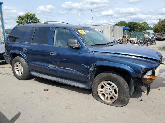 1B4HS48N92F177339 - 2002 DODGE DURANGO SLT BLUE photo 4