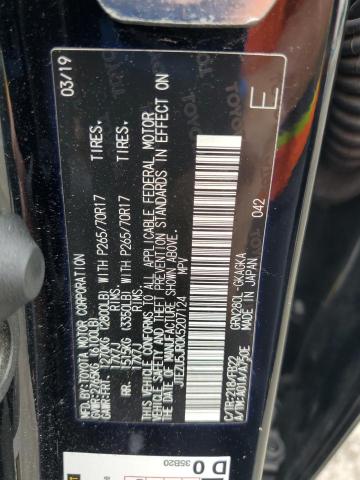 JTEZU5JR0K5207124 - 2019 TOYOTA 4RUNNER SR5 黑色 照片 14