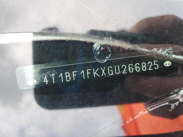 4T1BF1FKXGU266825 - 2016 TOYOTA CAMRY LE BLACK photo 12