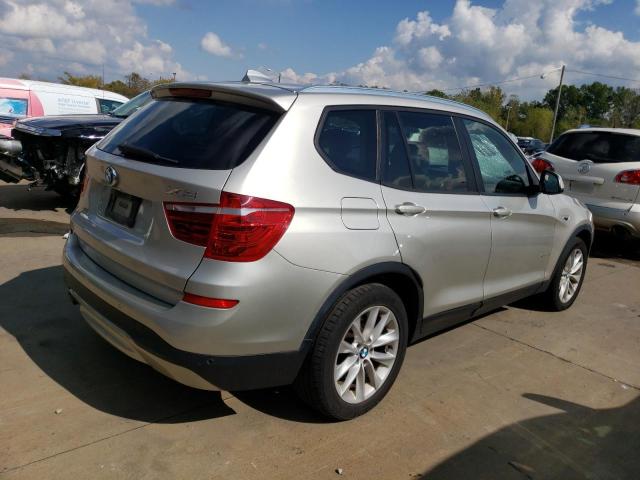 5UXWX9C53F0D53103 - 2015 BMW X3 XDRIVE28I BEIGE photo 3