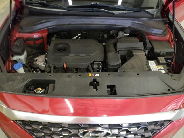 5NMS3CAD3KH012441 - 2019 HYUNDAI SANTA FE SEL RED photo 11