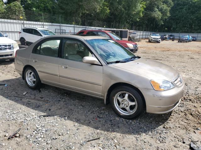 2HGES26722H539817 - 2002 HONDA CIVIC EX TAN photo 4