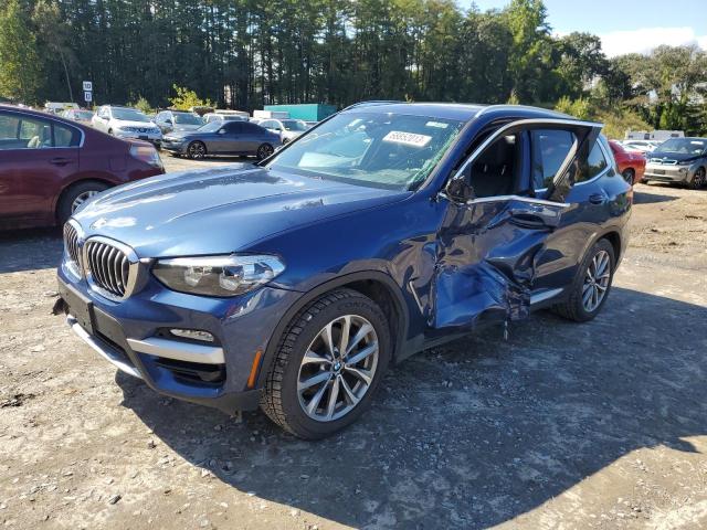 5UXTR9C56KLD92256 - 2019 BMW X3 XDRIVE30I BLUE photo 1