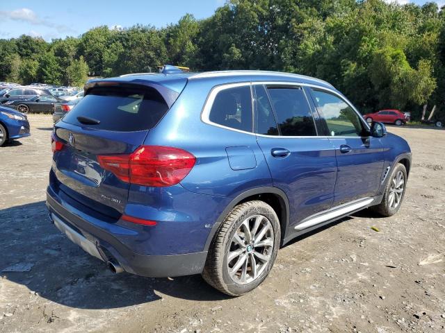 5UXTR9C56KLD92256 - 2019 BMW X3 XDRIVE30I BLUE photo 3