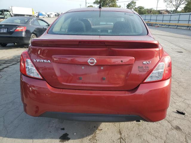 3N1CN7AP9HK455374 - 2017 NISSAN VERSA S RED photo 6