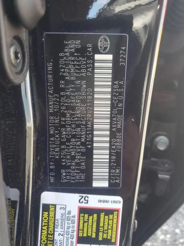 4T1G11AK2RU211820 - 2024 TOYOTA CAMRY SE NIGHT SHADE BLACK photo 12