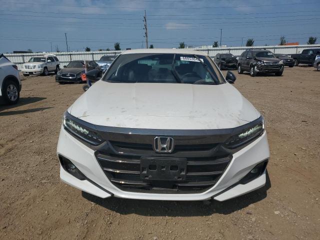 1HGCV1F30NA086239 - 2022 HONDA ACCORD SPORT WHITE photo 5
