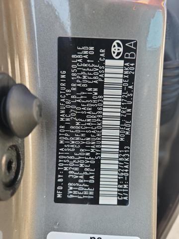 5YFBURHE0KP886038 - 2019 TOYOTA COROLLA L 棕色 照片 13