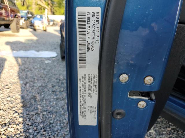 2C3CDZBT7MH655405 - 2021 DODGE CHALLENGER R/T BLUE photo 13