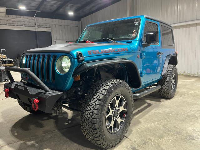 1C4HJXCN7KW690653 - 2019 JEEP WRANGLER RUBICON BLUE photo 2