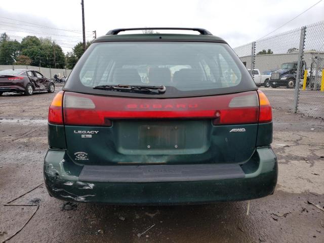 4S3BH635317304668 - 2001 SUBARU LEGACY L GREEN photo 6