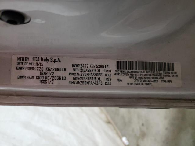 ZFBERFAT6G6B46813 - 2016 RAM PROMASTER თეთრი ფოტო 13