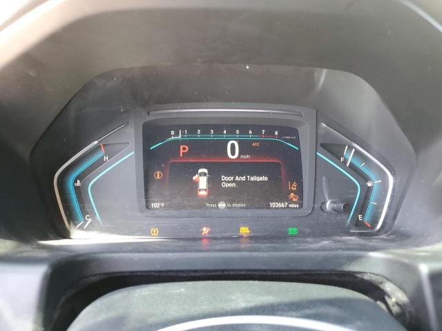 5FNRL6H58KB098247 - 2019 HONDA ODYSSEY EX WHITE photo 9