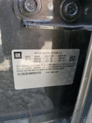 1G1ZE5ST4HF291570 - 2017 CHEVROLET MALIBU LT 黑色 照片 12