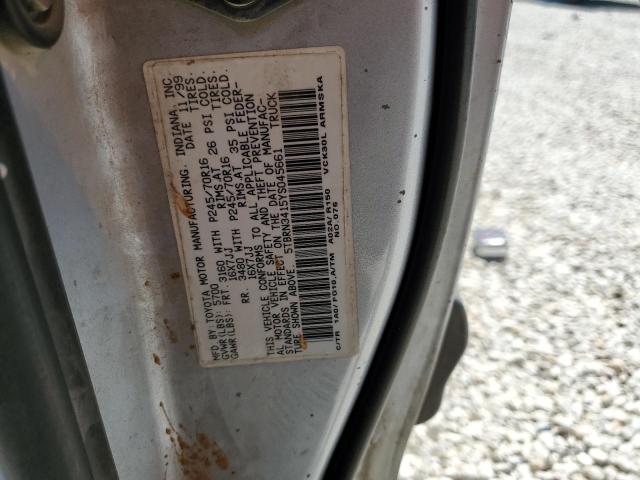 5TBRN3415YS045661 - 2000 TOYOTA TUNDRA ACCESS CAB SR5 GRAY photo 12