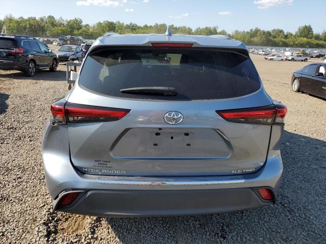 5TDHZRBH4LS053611 - 2020 TOYOTA HIGHLANDER XLE BLUE photo 6