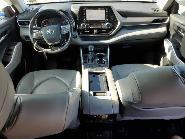 5TDHZRBH4LS053611 - 2020 TOYOTA HIGHLANDER XLE BLUE photo 8